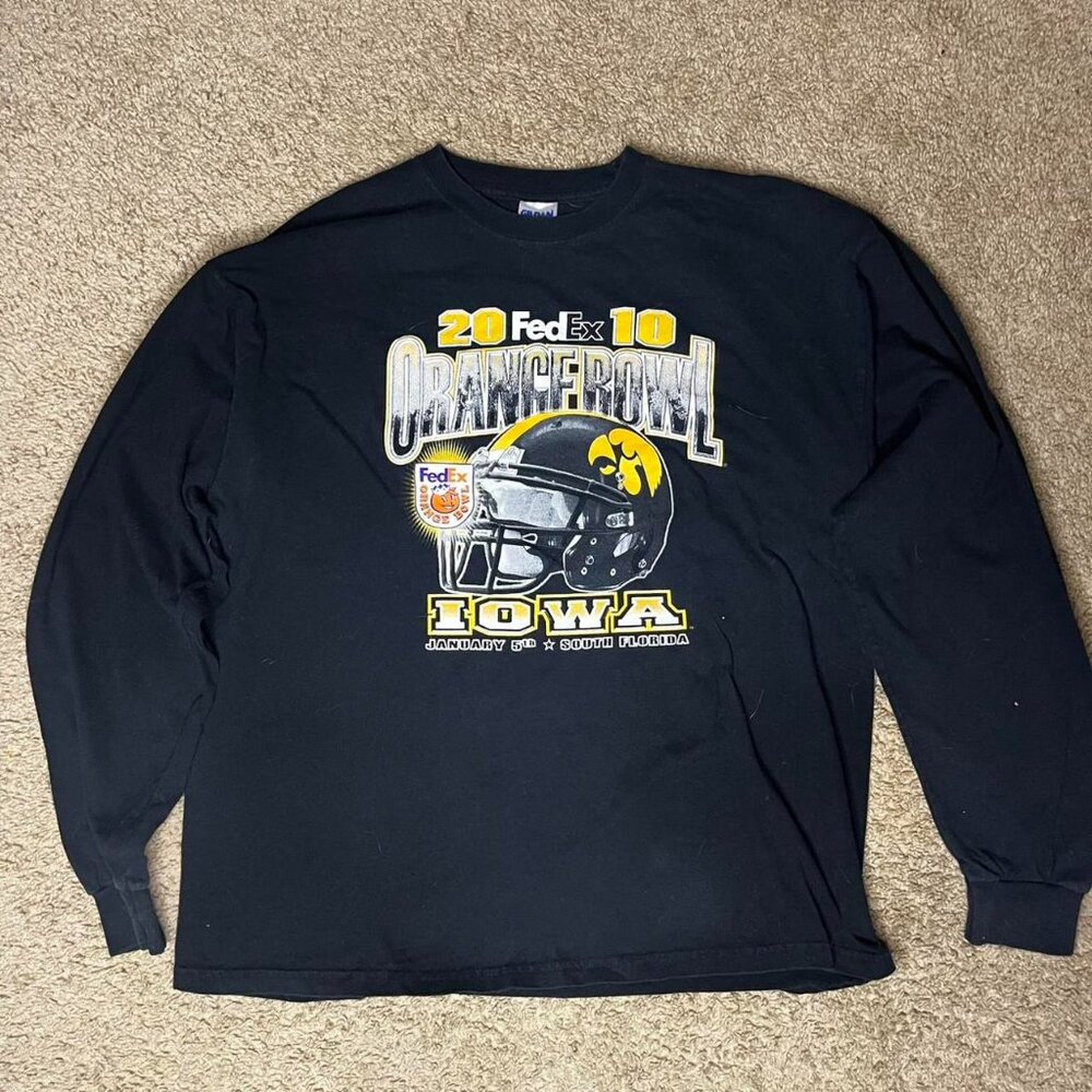 🏈 Vintage 2011 Orange Bowl Iowa Hawkeyes Long Sleeve Shirt 🏈